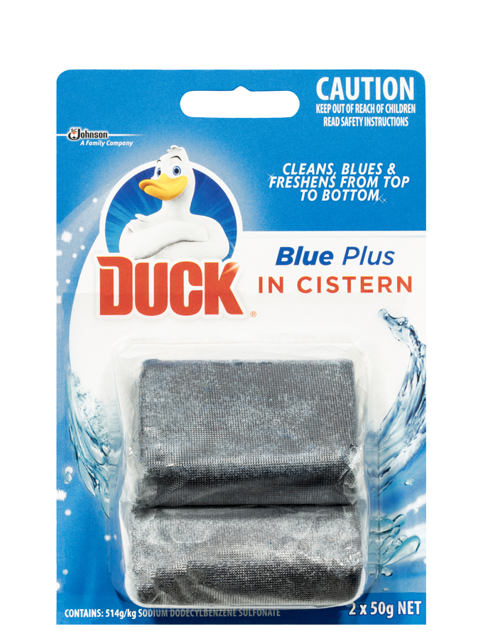 DUCK® FRESH DISCS. FABULOUS FRAGRANCE. NO GERMY CAGE., Fresh Discs mean  you won't have to lift a feather to keep the room smelling like ocean  breezes. Talk about bathroom paradise!