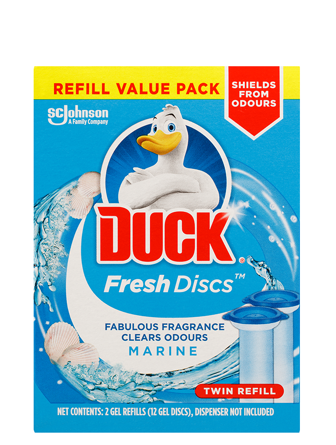 Duck Fresh Discs Lime WC gel for hygienic cleanliness and